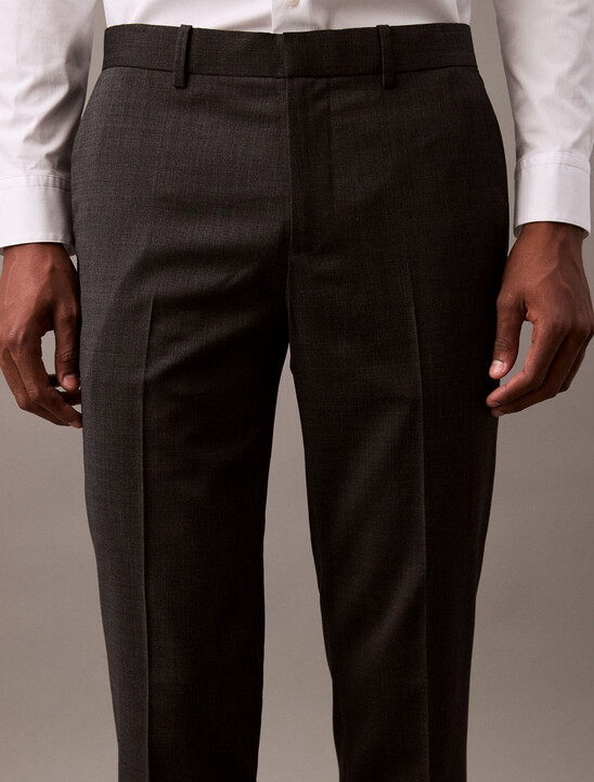 Sleek Slim Wool Trousers
