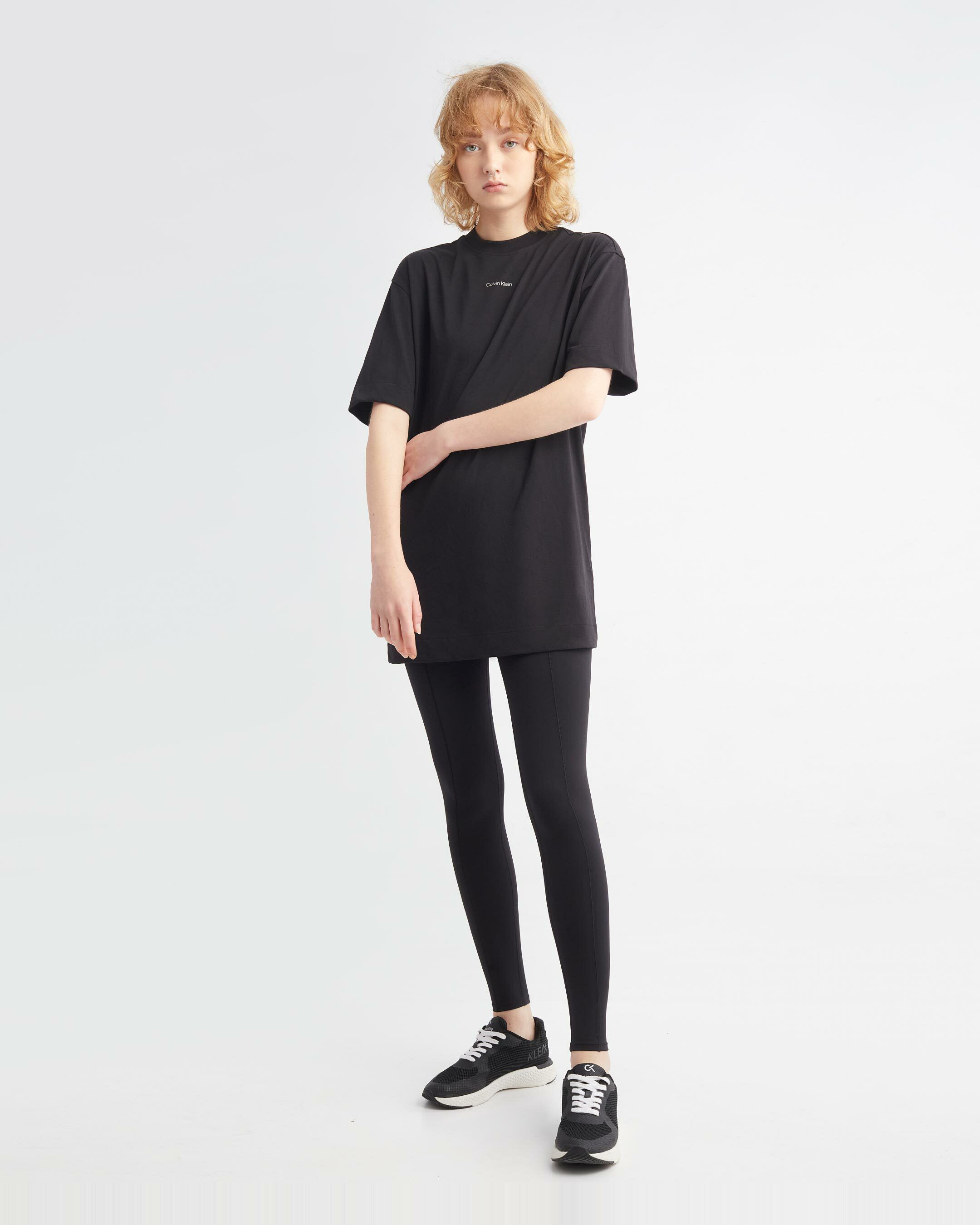 Oversized T Shirt Dress BLACK BEAUTY Calvin Klein Malaysia