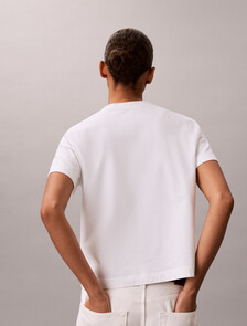 Core Essentials Monogram Embroidery Tee, Bright White, hi-res
