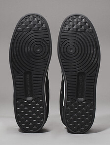 Leather High-Top Trainers, Black/Bright White, hi-res
