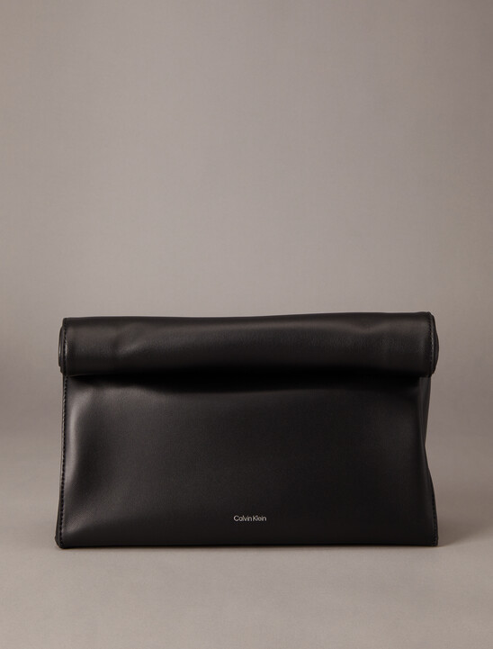CK Paper Bag Leather Clutch