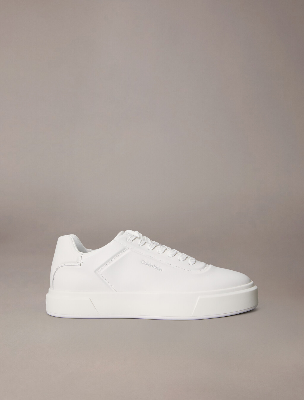 Premier - Leather Signature Trainers, Triple Bright White, hi-res