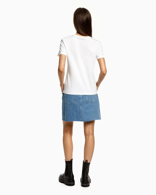AQUA MONOGRAM PRINT TEE