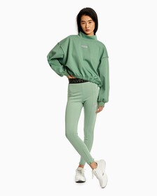 ATHLEISURE REFLECTIVE LEGGINGS, Dark Sea Green, hi-res