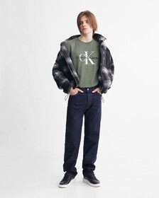 Monogram Organic Cotton Tee, Thyme, hi-res