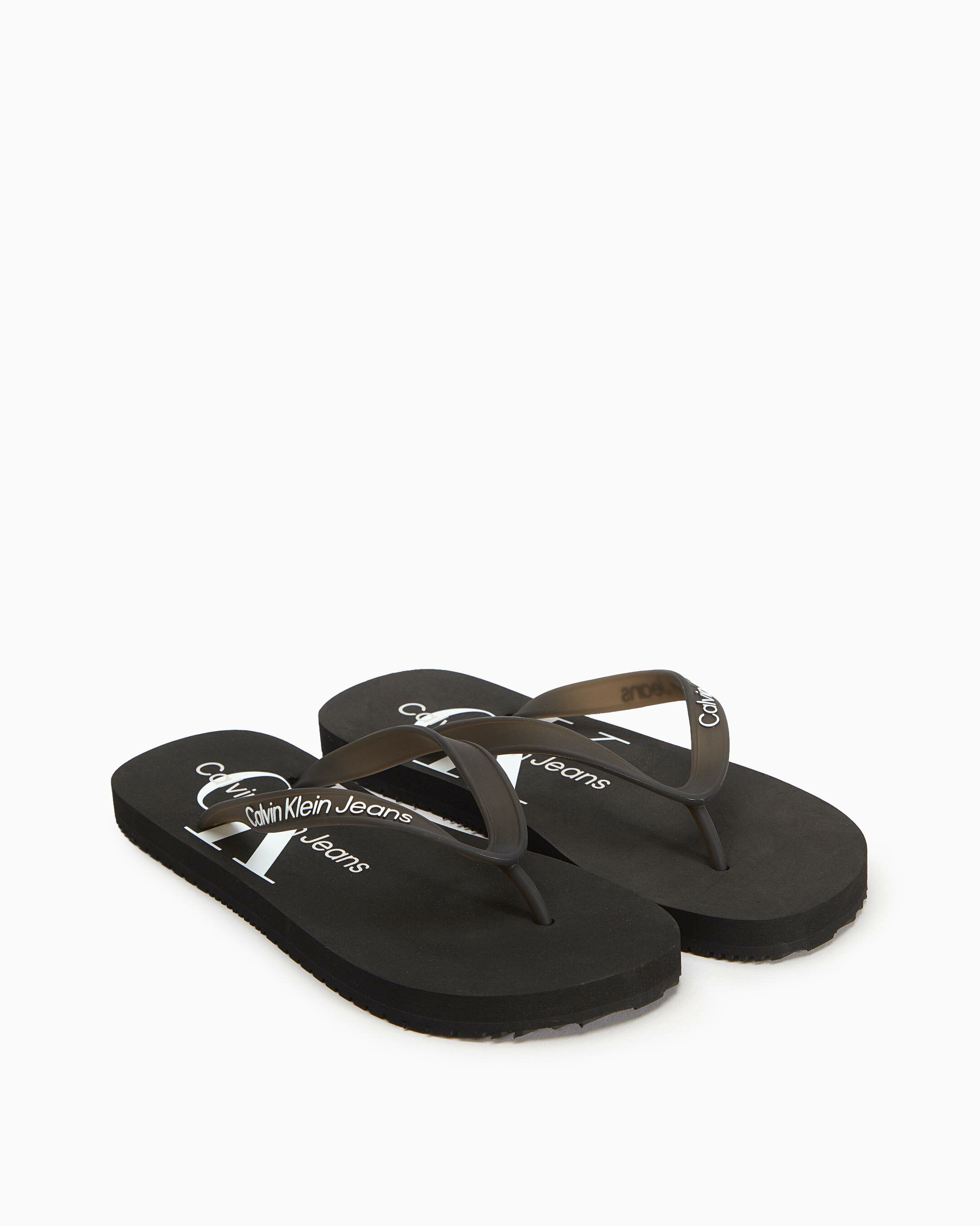 Delhi Monogram Beach Sandals black Calvin Klein Malaysia