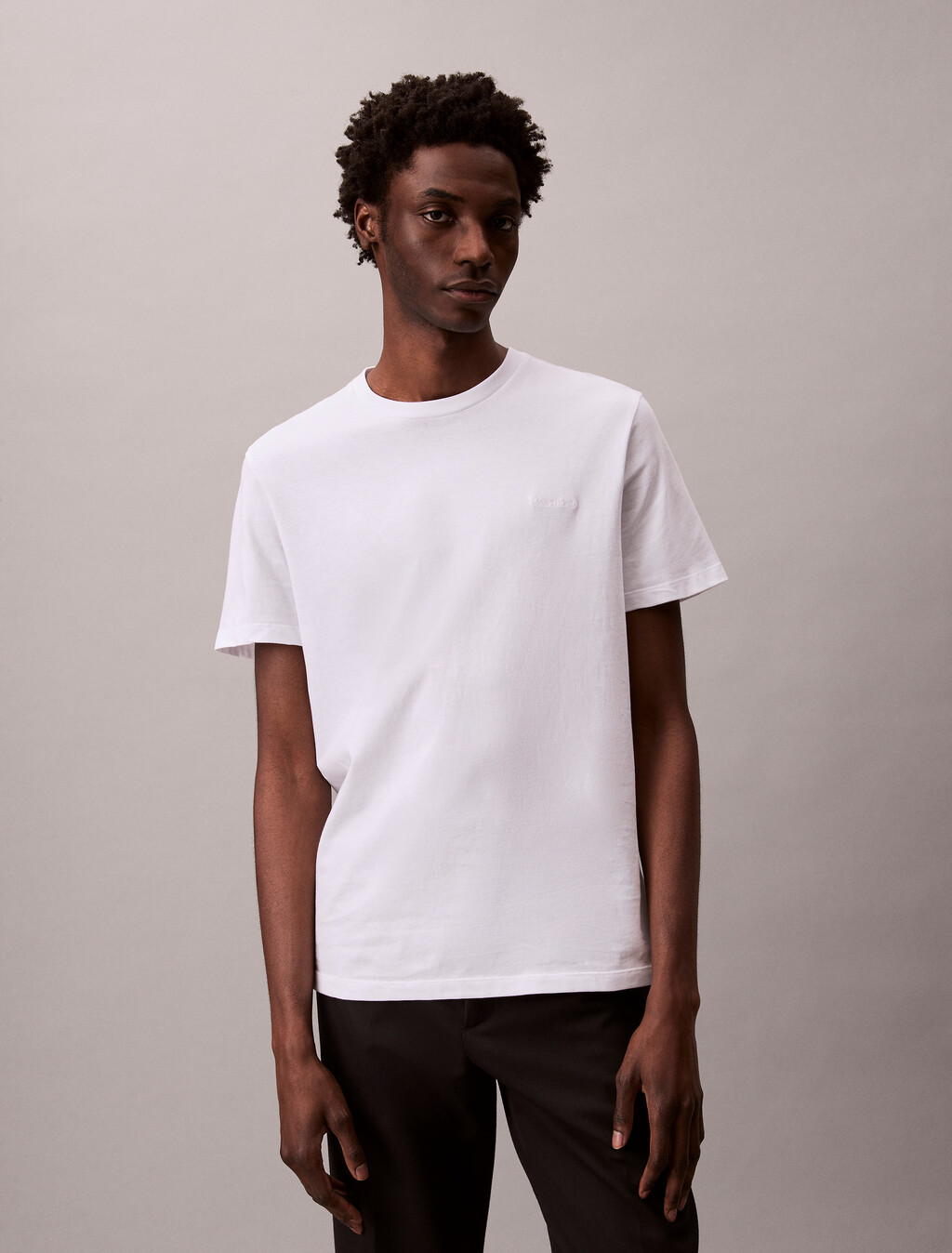 Solid Liquid Touch Crewneck Tee, Brilliant White, hi-res