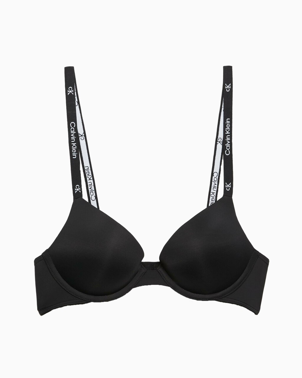 Calvin Klein 1996 Push Up Plunge Bra, black