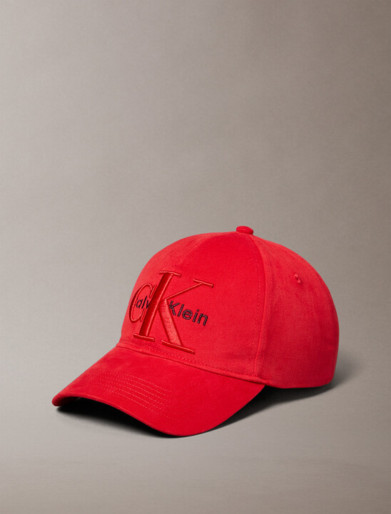 Layered Monogram Logo Graphic Baseball Cap