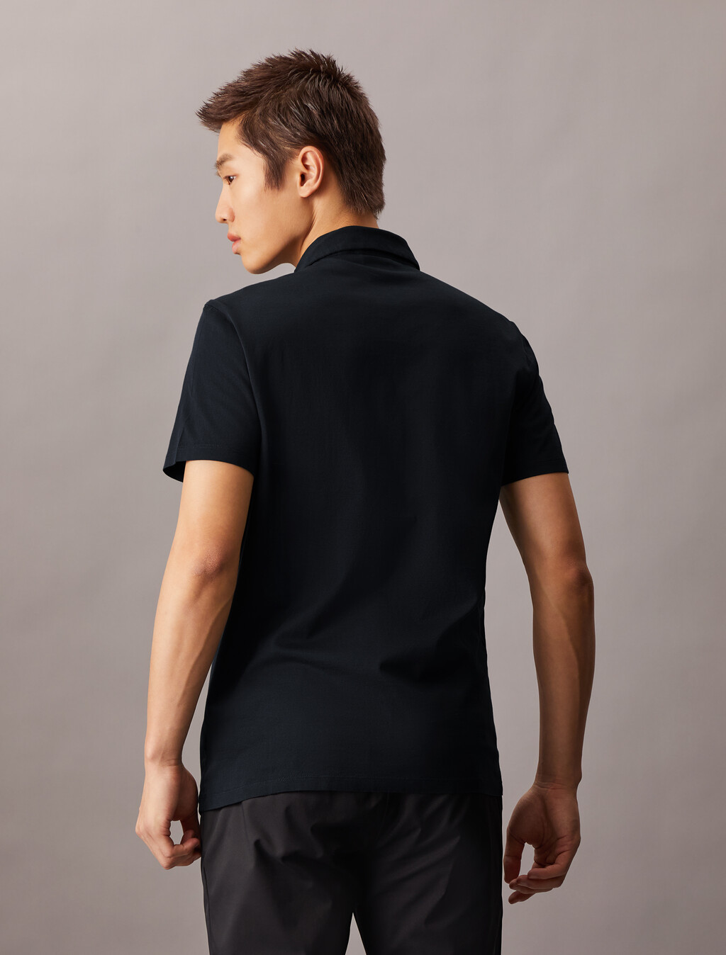 Double Mercerized Cotton Short Sleeve Polo, Vulcan, hi-res
