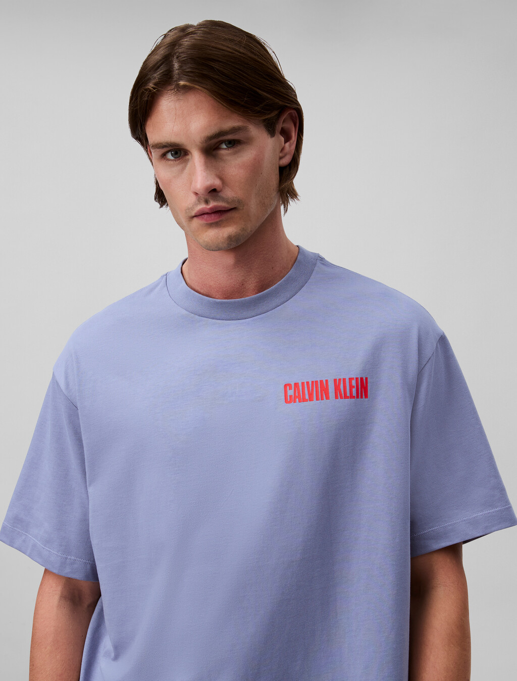 Calvin Klein Logo Print Tee, Tempest, hi-res