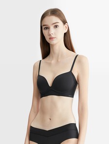 Invisibles Push Up Plunge Bra, Black, hi-res