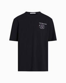 Cotton Back Logo T-Shirt, Ck Black, hi-res