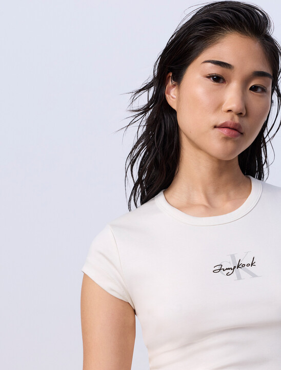 Jung Kook for Calvin Klein Monogram Baby Tee
