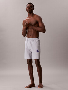 Pyjama Shorts - Icon Cotton Stretch, Misty Grey, hi-res