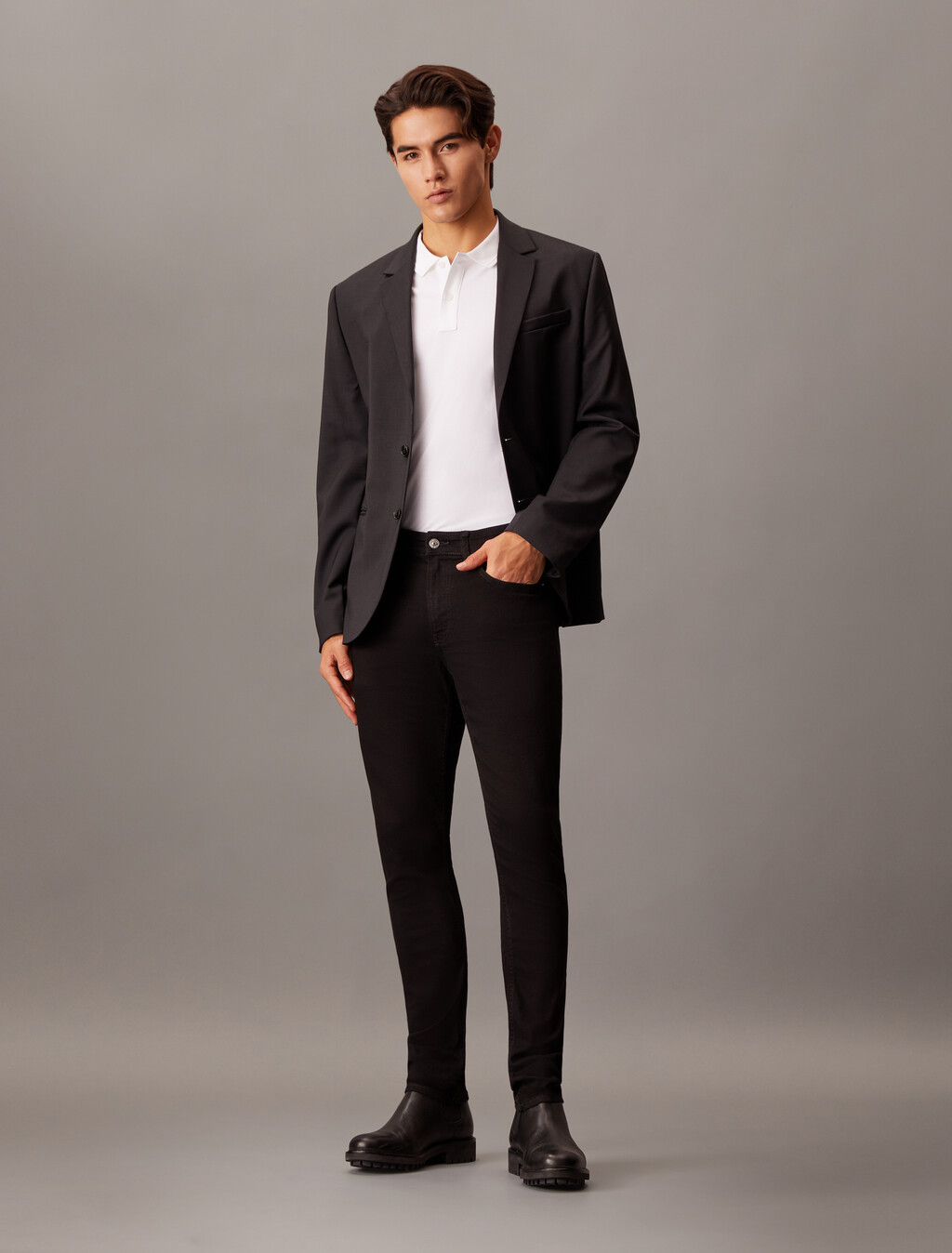 Black Body Skinny Jeans, Denim Black, hi-res