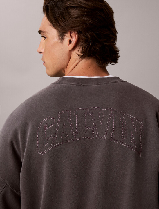Garment-Dyed Logo Sweatshirt