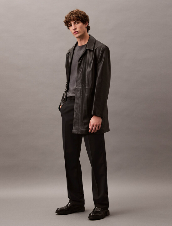 Lamb Suede Car Coat