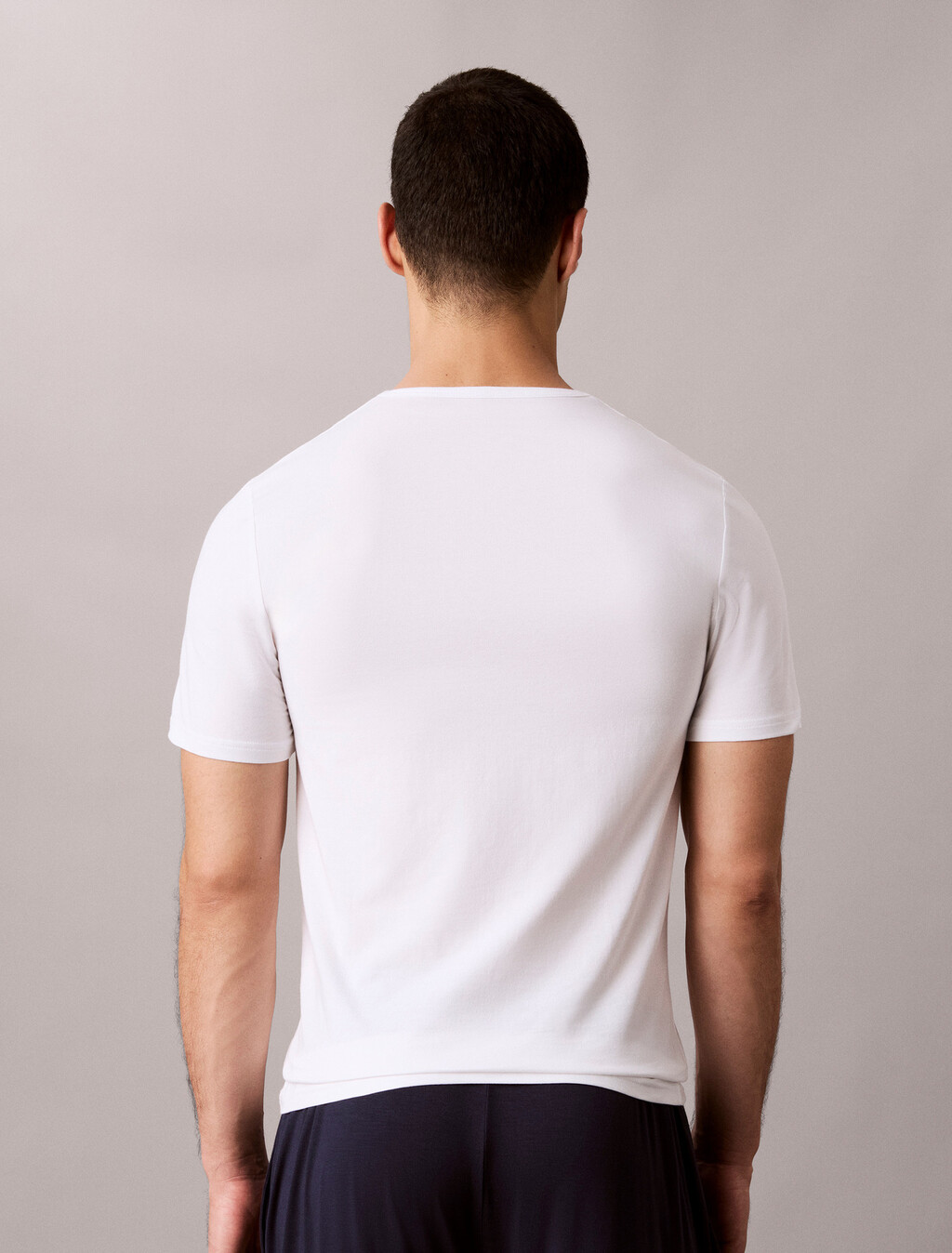Crewneck Lounge T-Shirt, Classic White, hi-res
