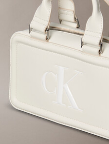 Bold Monogram Mini Tote, Lily White, hi-res