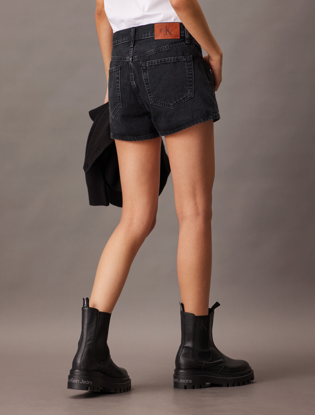 90's Denim Shorts, CK ESSENTIAL BLACK, hi-res