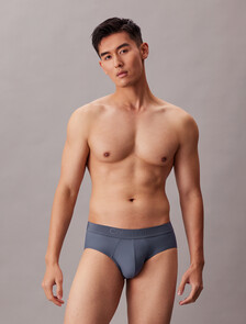CK Black Microfiber Hip Brief, Bank Blue, hi-res