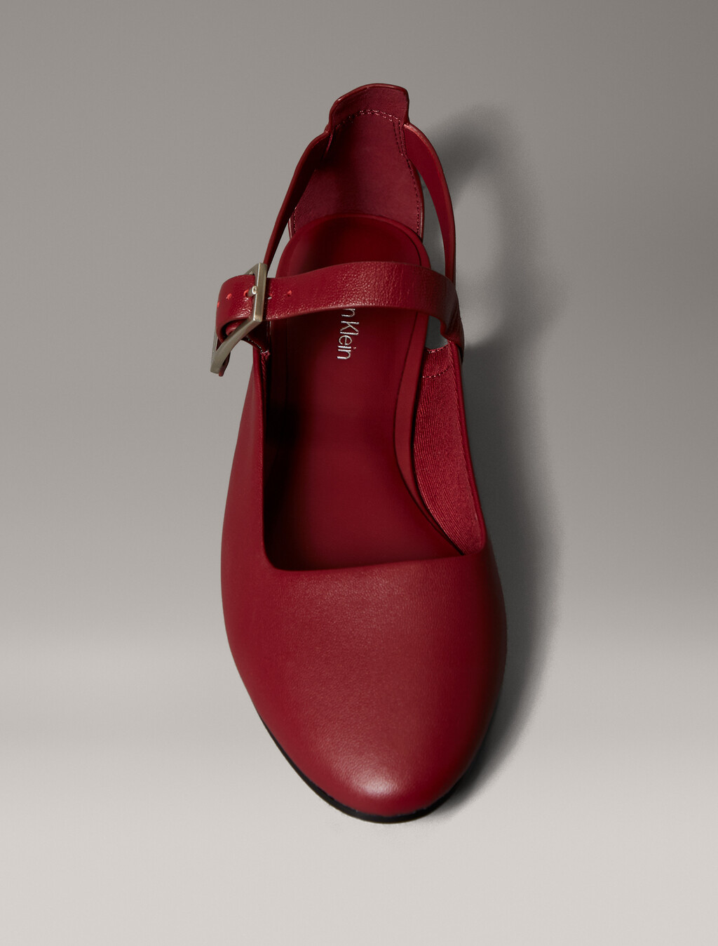 Leather Airfit® Cushioned Ballerinas, New Maroon, hi-res