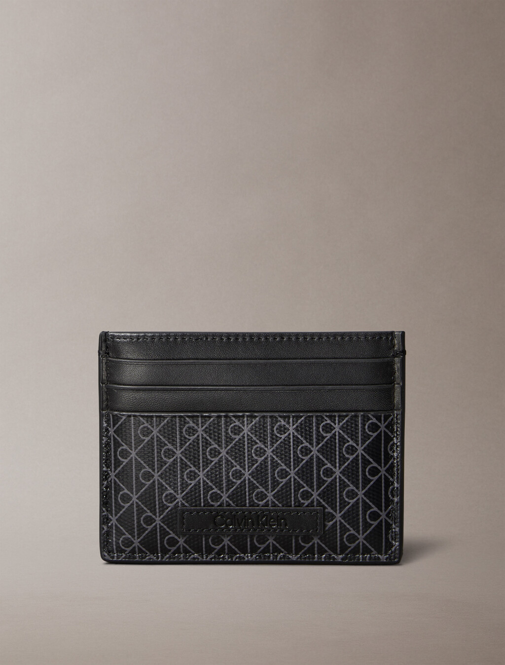 Allover Monogram Logo Card Holder, Black_, hi-res