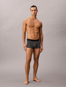 Low Rise Trunks - CK Black, PERFORATED EMBLEM BLACK, hi-res