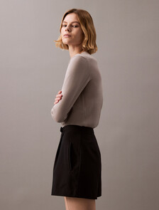 Tech Merino Crewneck Sweater, Ash, hi-res
