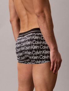 Icon Microfiber Stretch Metallic Low Rise Trunk, ECHO LOGO BLACK, hi-res