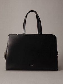 CK Attaché Large Satchel, Black Beauty, hi-res