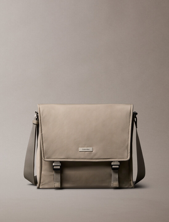 Matte Nylon Messenger Bag