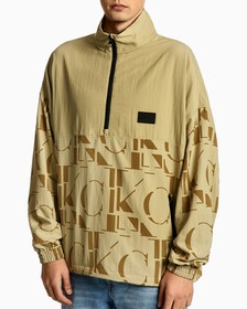 Mix Media Popover Jacket, Logo Aop Wheat Fields, hi-res
