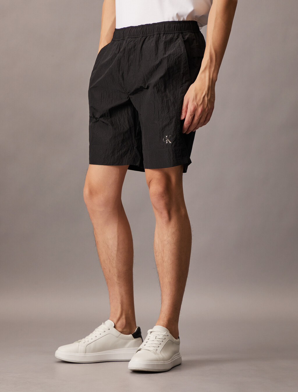 Cooling UV Protect Mixed Media Shorts, Ck Black, hi-res
