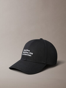 Calvin Klein Kate Moss Baseball Cap, Black, hi-res