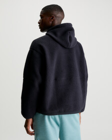 Teddy Sherpa Hoodie, BLACK BEAUTY, hi-res