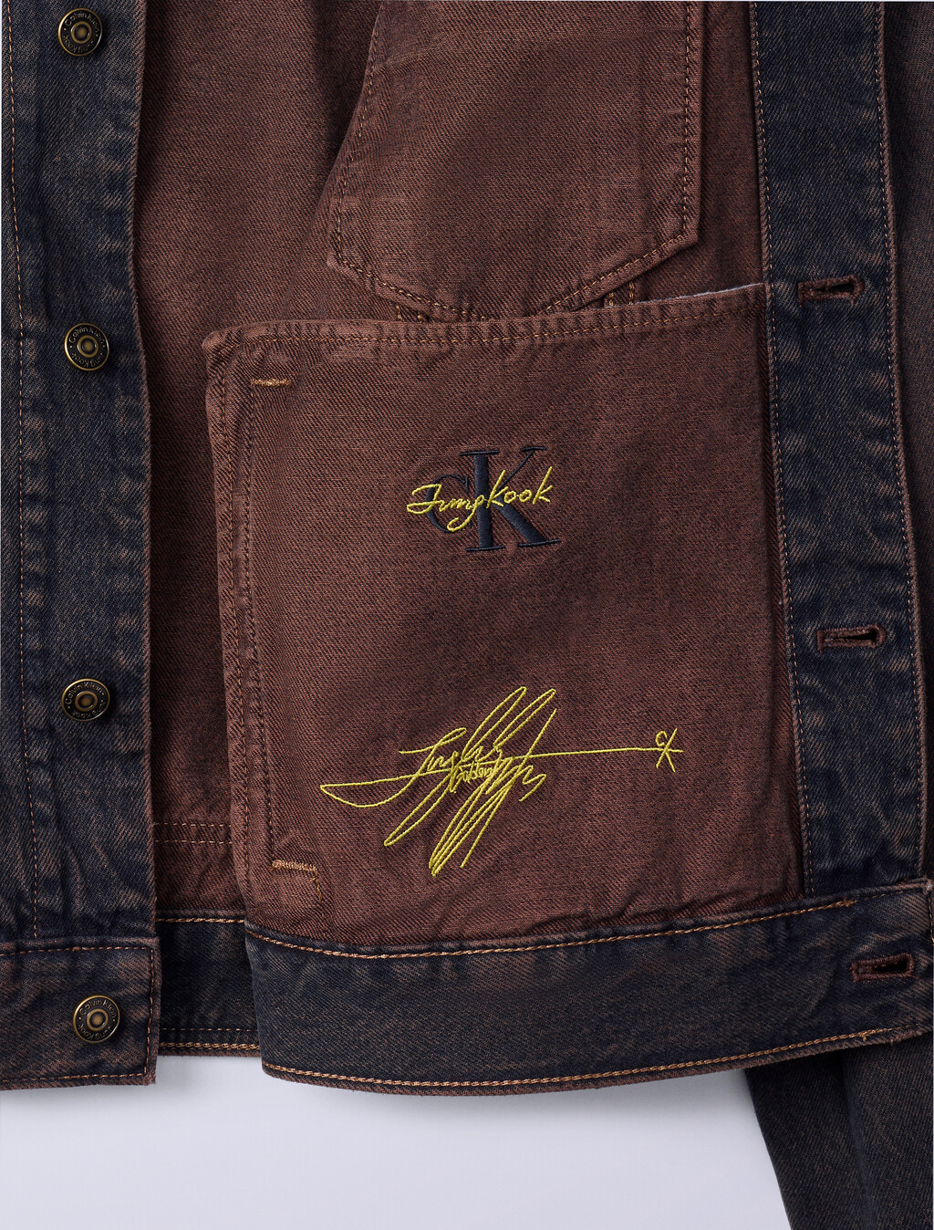 Jung Kook for Calvin Klein 90s Denim Trucker Jacket, DUSK, hi-res