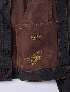 Jung Kook for Calvin Klein 90s Denim Trucker Jacket, DUSK, hi-res