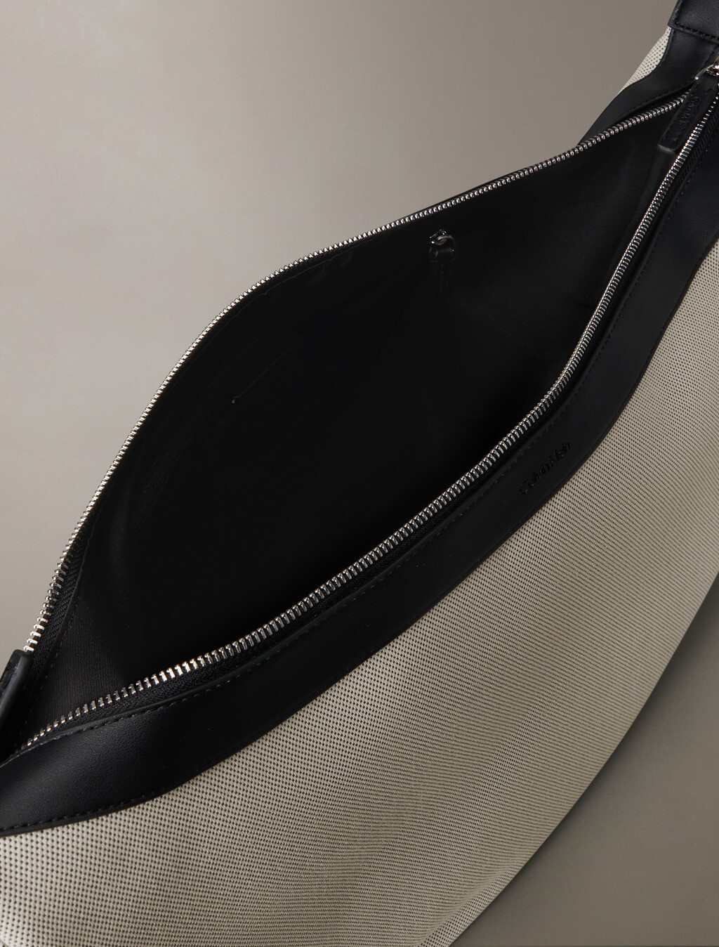 Canvas Crescent Sling Bag, Cloud Dancer, hi-res