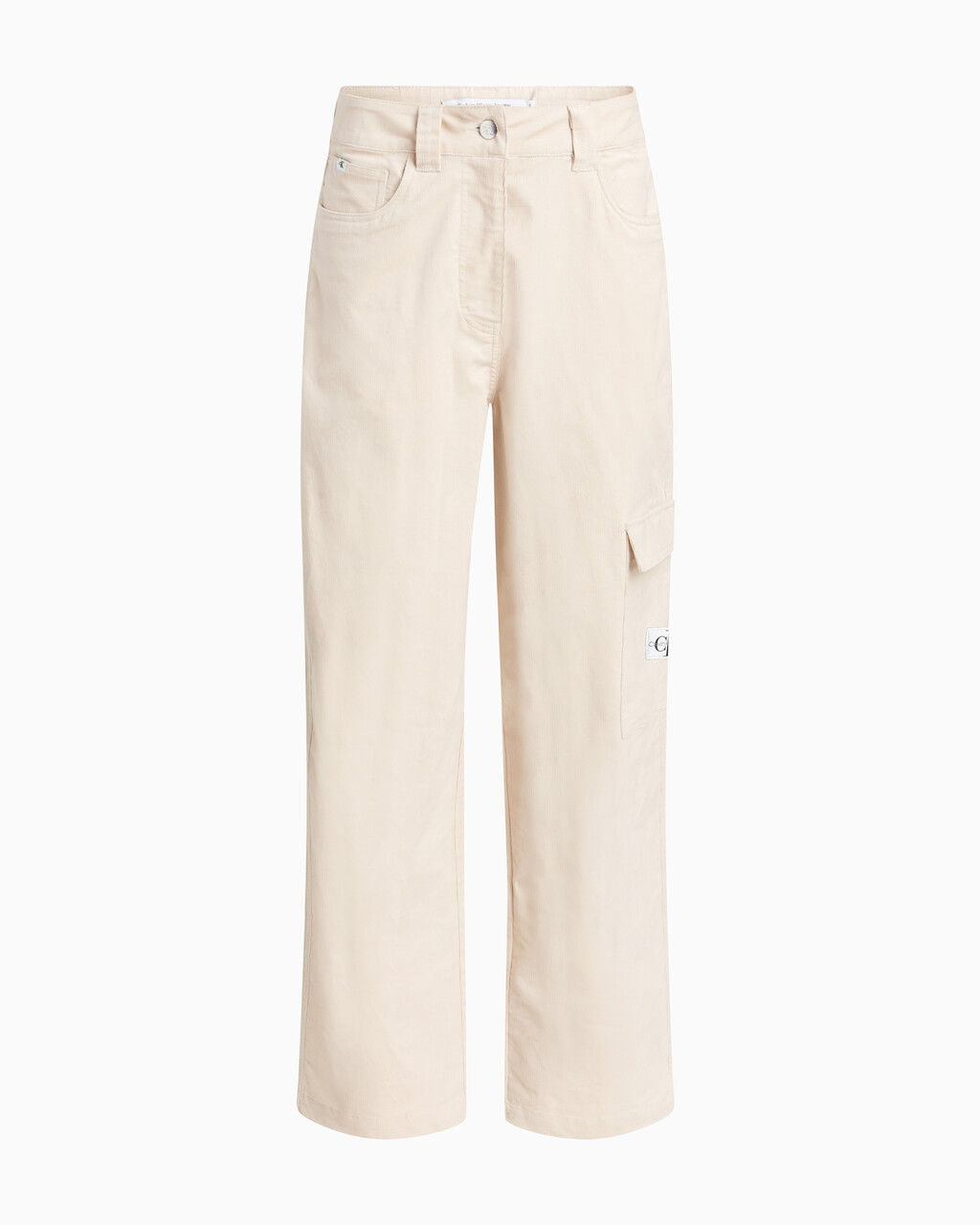 High Rise Corduroy Cargo Pants, Putty Beige, hi-res