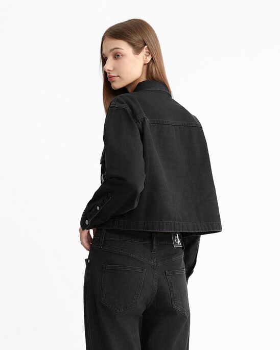 Cropped Dad Denim Shirt