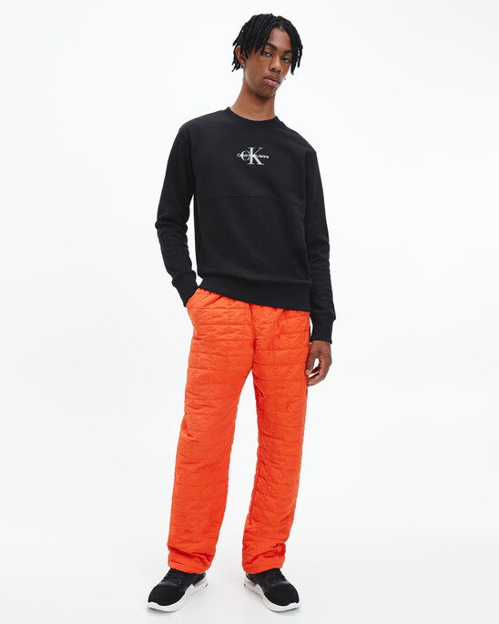 SUSTAINABLE QUILTED TRACK PANTS