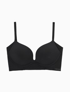 Invisibles Push Up Plunge Bra, Black, hi-res