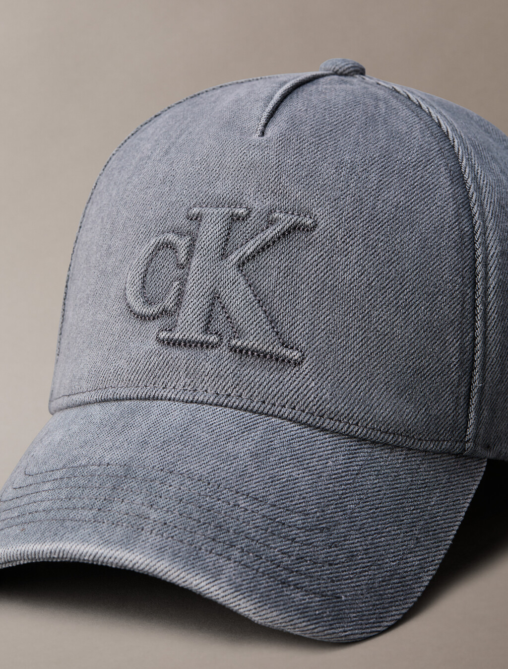 Seasonal Logo Denim Baseball Cap, DARK GREY, hi-res