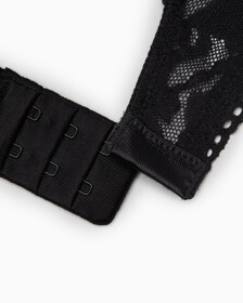 Comfort Lace Lightly Lined Bralette, BLACK, hi-res