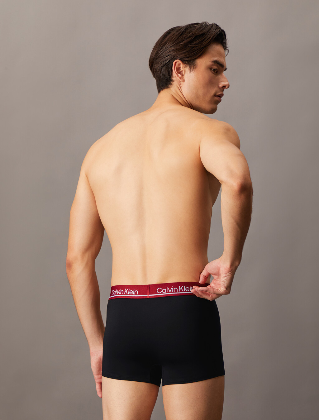 CK Micro Plus Low Rise Trunks 3 Pack, BLACK W/ BLACK WB/ BLACK W/ SCOOTER WB/ BLACK W/ T, hi-res