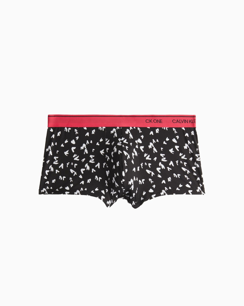 CK One Print Micro Low Rise Trunks, PAINTED HEART+BLACK, hi-res