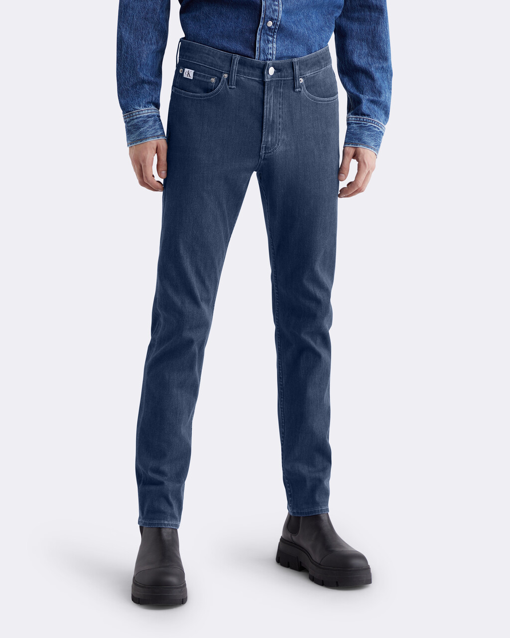 37.5 Bi-Stretch Slim Jeans, 061B DARK BLUE, hi-res