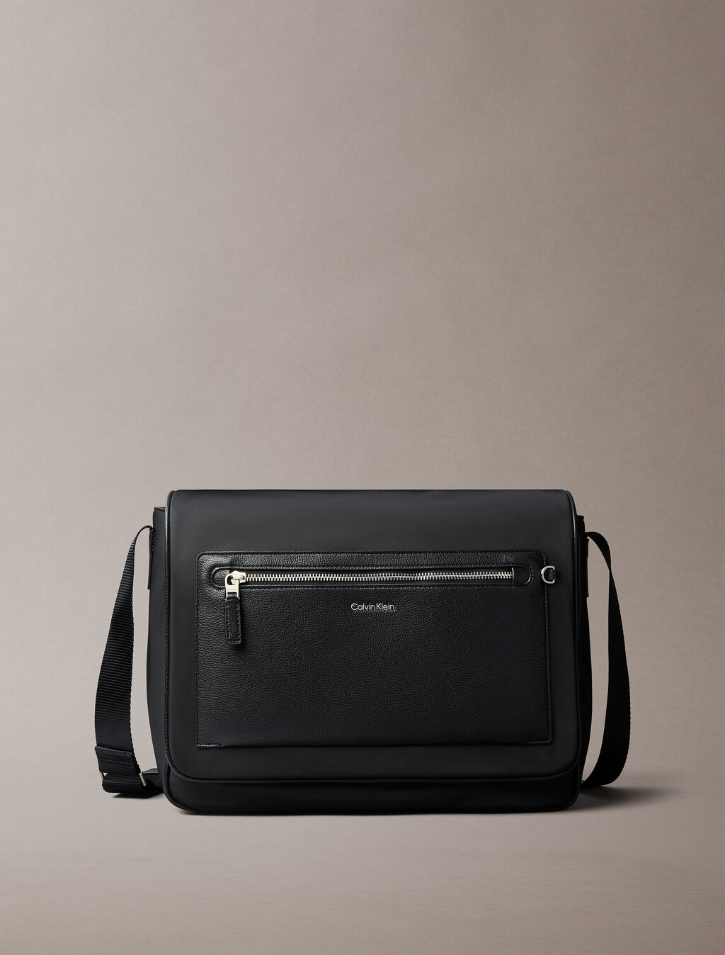 Laptop Messenger Bag, Black, hi-res